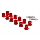 Black Rear Spring Frame Shackle Bushing Set <br>79-83 Toyota Pickup