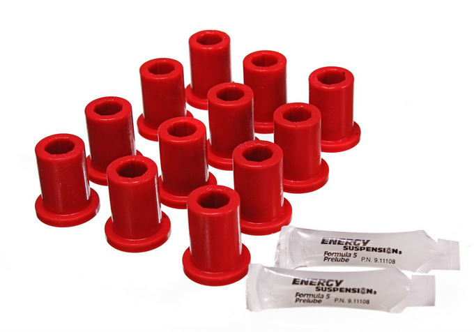 Red Front Leaf Spring Bushing Set <br>69-80 Toyota Land Cruiser