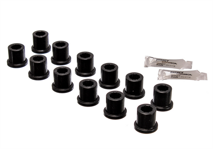 Red Rear Spring Frame Shackle Bushing Set <br>79-83 Toyota Pickup