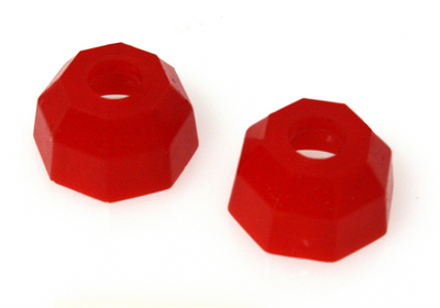 Red Tie Rod End Boots Set <br>88-92 Mazda MX-6 626, 79-85 Mazda RX-7