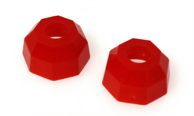 Red Ball Joint Dust Boots Set <br>64-66 Ford Mustang, 84-98 Honda Civic