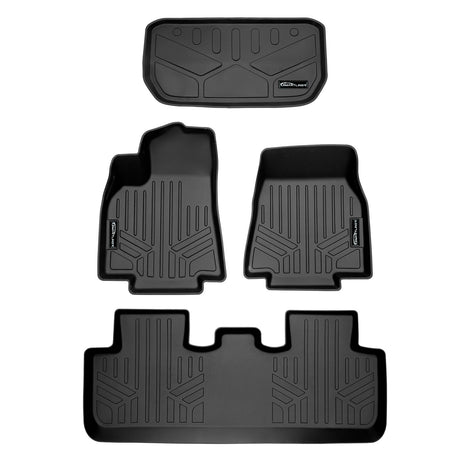 2 Rows Floor Liner Set & Front Trunk Liner Set <br> 20-23 Tesla Model Y
