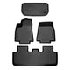 2 Rows Floor Liner Set & Front Trunk Liner Set <br> 20-23 Tesla Model Y
