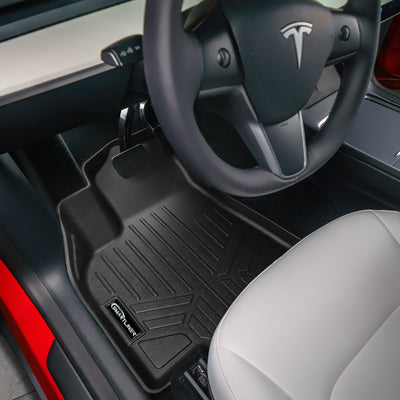 1st Row Floor Liner and Front Trunk Liner Set <br> 20-23 Tesla Model Y