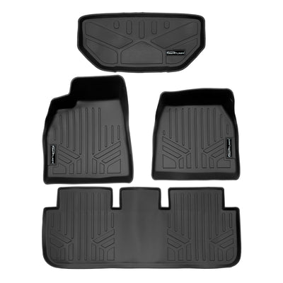 2 Rows Floor Liner Set & Front Trunk Liner Set <br> 20-23 Tesla Model S