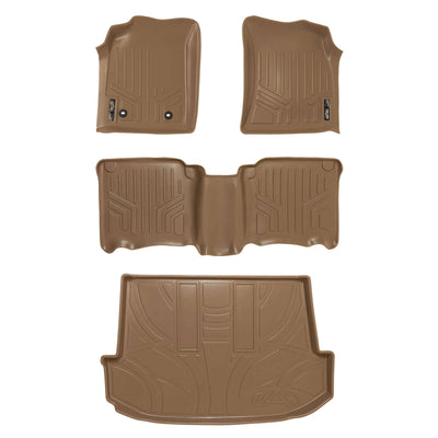 Floor Mats 2 Rows and Cargo Liner Set Tan <br> 12-15 Toyota Fortuner