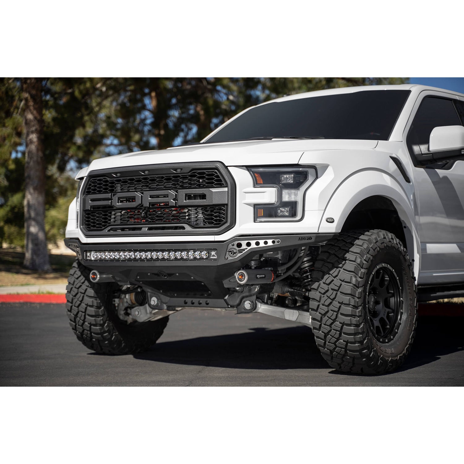 Rock Fighter Frame Cut Front Bumper<br> 17-20 Ford Raptor