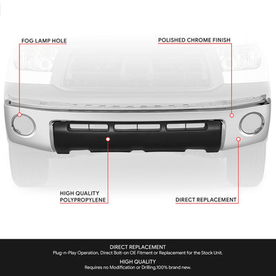 Front Bumper Facebar & Valence Panel <br> 10-13 Toyota Tundra