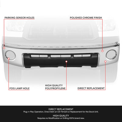 Front Bumper Facebar & Valence Panel <br> 10-13 Toyota Tundra