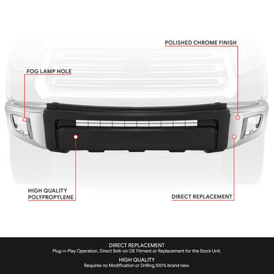 Front Bumper Grille w/o Parking Assist <br>14-21 Toyota Tundra