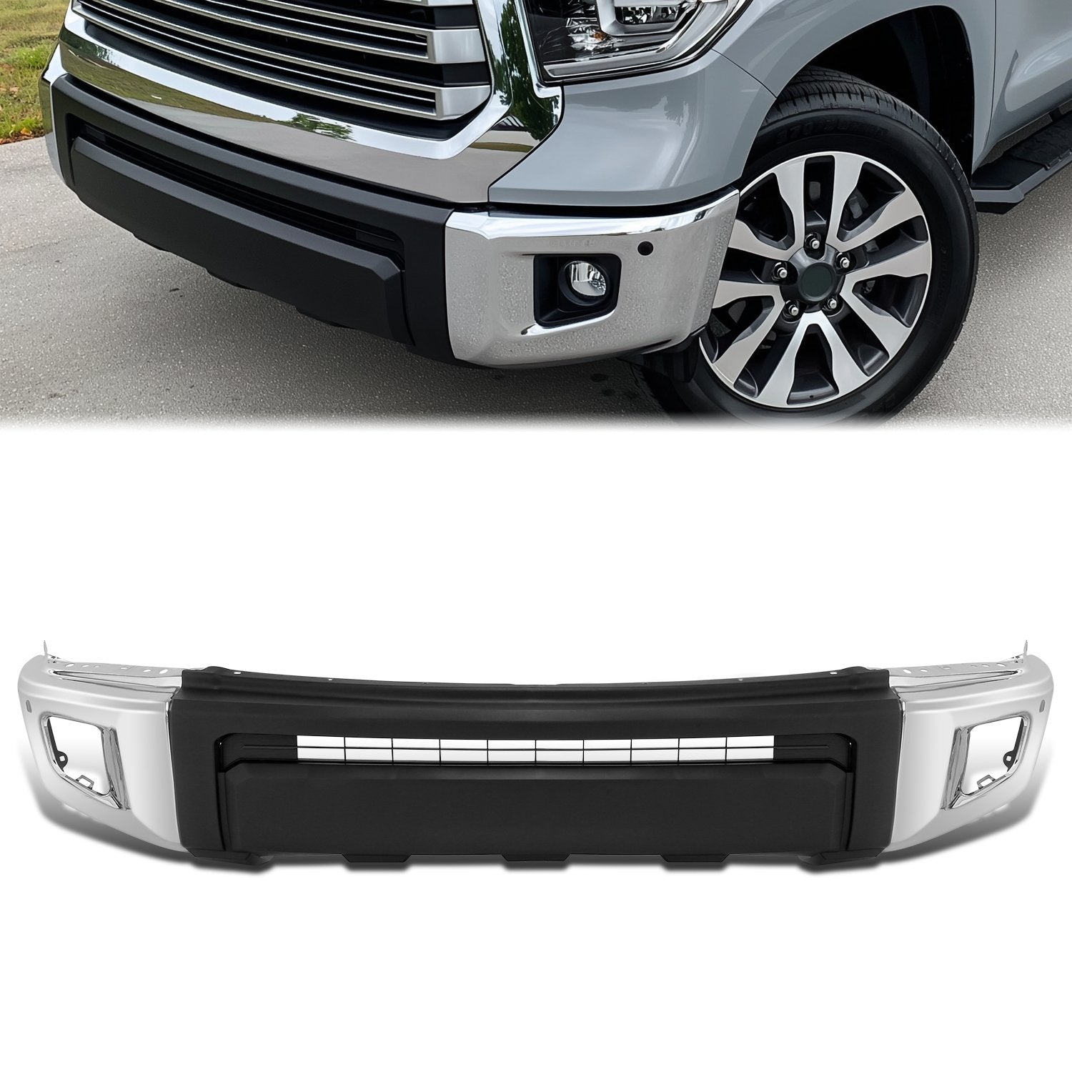 Front Bumper Grille w/ Parking Assist <br>14-21 Toyota Tundra