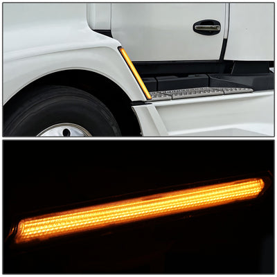 Amber LED Side Marker Lights<br>22-26 Kenworth T680