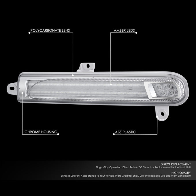 Sequential Chasing Amber LED Turn Signal Lights<br>08-26 Peterbilt 389, 388, 367, 567, 589