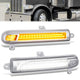 Sequential Chasing Amber LED Turn Signal Lights<br>08-26 Peterbilt 389, 388, 367, 567, 589
