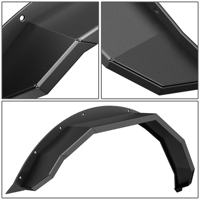 Pair of Carbon Steel Front Fender Flares <br> 21-24 Ford Bronco 4Dr