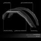 Carbon Steel Front Rear Fender Flares <br>21-24 Ford Bronco 4Dr