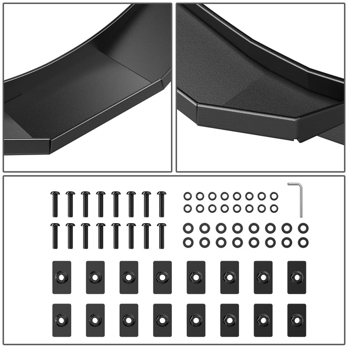 Carbon Steel Front Rear Fender Flares <br>21-24 Ford Bronco 4Dr