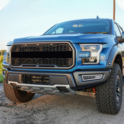 LED DRL Projector Fog Lights <br> 17-20 Ford F-150 Raptor