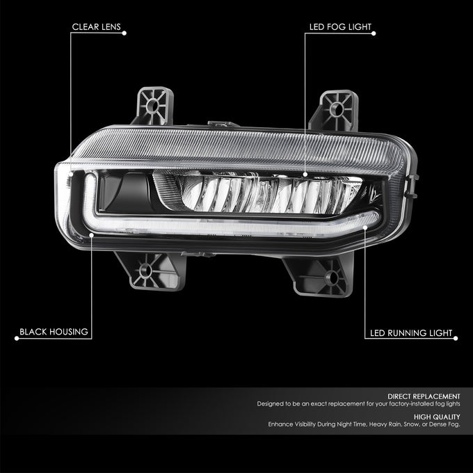 LED DRL Sequential Fog Lights (Left & Right) <BR>19-20 Ram 1500, 2500, 19-22 3500