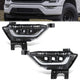 LED DRL Turn Signal Black Projector Fog Lights<br>21-23 Ford F150