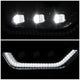 LED DRL Turn Signal Black Projector Fog Lights<br>21-23 Ford F150