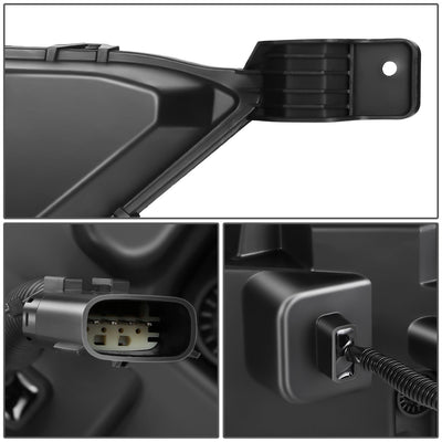 LED DRL Turn Signal Black Projector Fog Lights<br>21-23 Ford F150