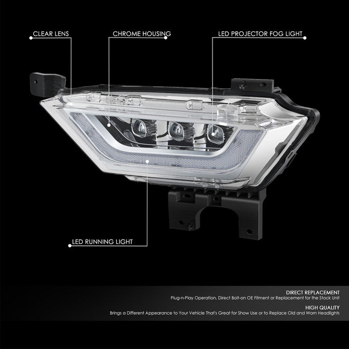 LED DRL Turn Signal Chrome Projector Fog Light Lamps Kit <br>21-23 Ford F150