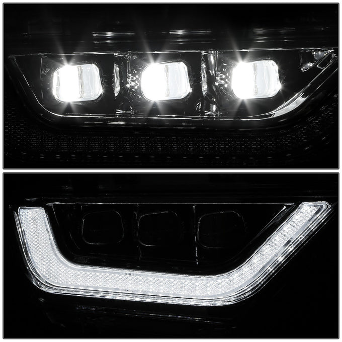 LED DRL Turn Signal Chrome Projector Fog Light Lamps Kit <br>21-23 Ford F150