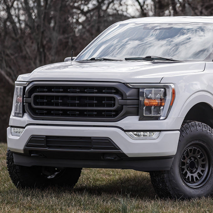 LED DRL Turn Signal Chrome Projector Fog Light Lamps Kit <br>21-23 Ford F150
