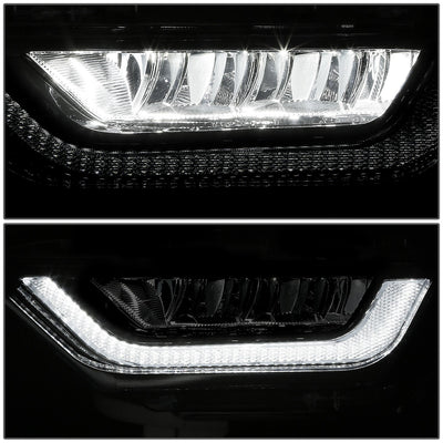 Black LED DRL Fog Lights <br>21-23 Ford F-150