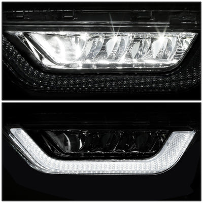 Chrome LED DRL Fog Lights <br>21-23 Ford F-150