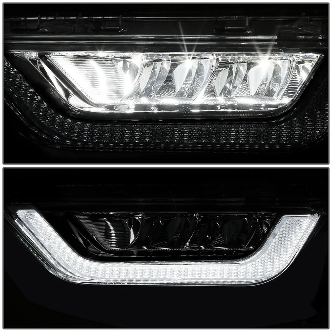 Chrome LED DRL Fog Lights <br>21-23 Ford F-150