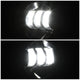 Black Housing Fog Light White LED<br>20-23 Jeep Gladiator, 18-26 Wrangler