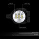 Chrome Housing Fog Light White LED<br>20-23 Jeep Gladiator, 18-26 Wrangler