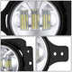 Chrome Housing Fog Light White LED<br>20-23 Jeep Gladiator, 18-26 Wrangler