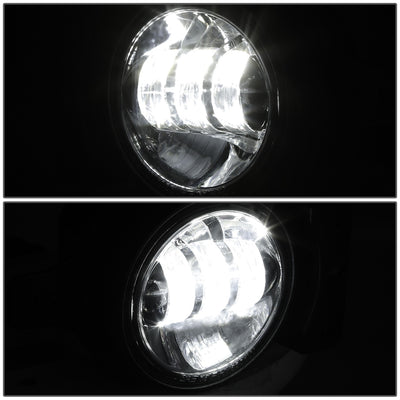 Chrome Housing Fog Light White LED<br>20-23 Jeep Gladiator, 18-26 Wrangler