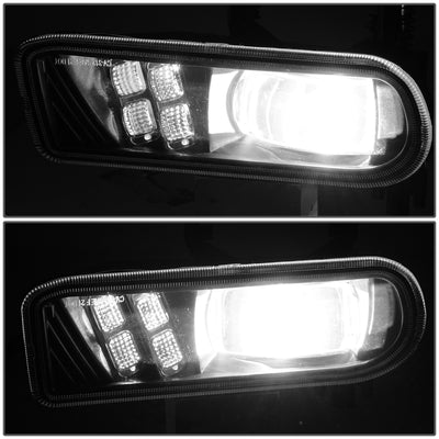 Full LED Projector Fog Lights <BR>99-02 Chevy Silverado 1500, 2500,01-02 3500