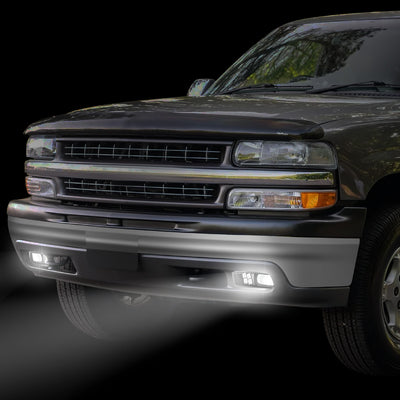 Full LED Projector Fog Lights <BR>99-02 Chevy Silverado 1500, 2500,01-02 3500