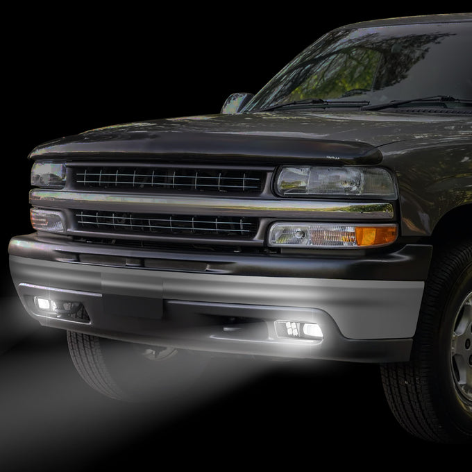 Full LED Projector Fog Lights <BR>99-02 Chevy Silverado 1500, 2500,01-02 3500