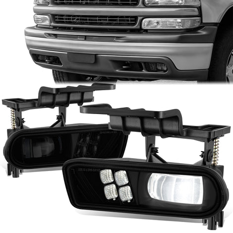 Full LED Projector Fog Lights <BR>99-02 Chevy Silverado 1500, 2500,01-02 3500