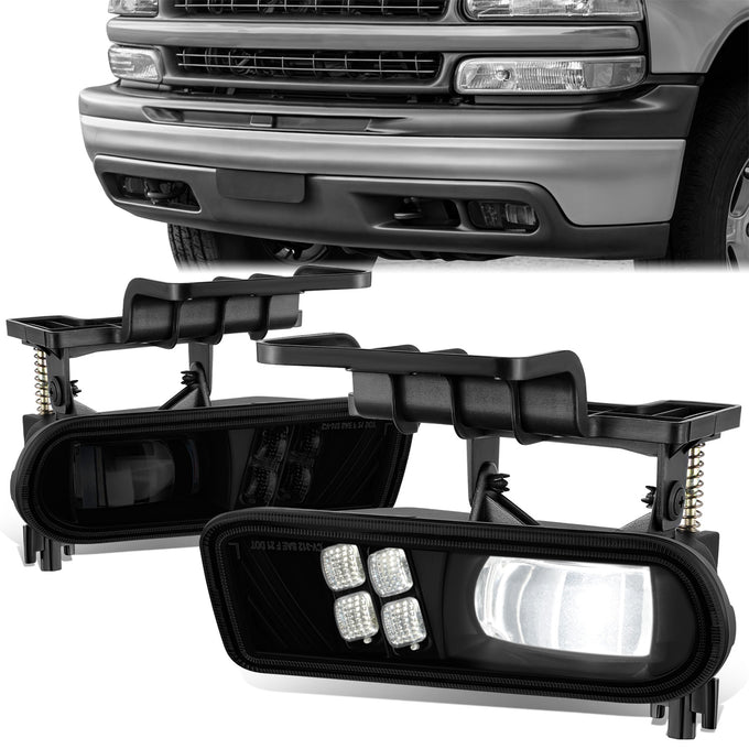 Full LED Projector Fog Lights <BR>99-02 Chevy Silverado 1500, 2500,01-02 3500