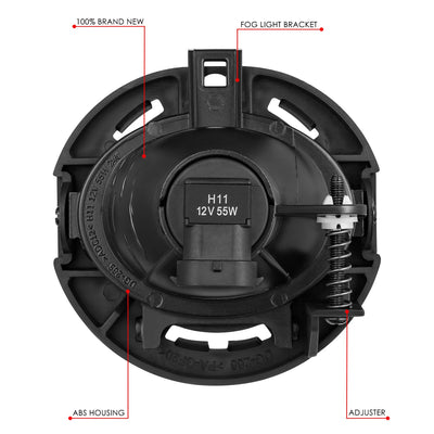 Projector Beam Housing Fog Lamps <br> 11-14 Dodge Challenger Charger, Chrysler 300
