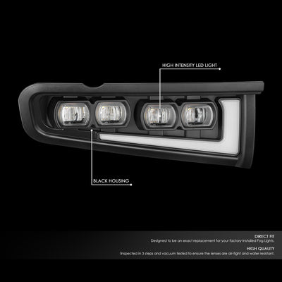 LED DRL Projector Fog lights <br>21-25 Ford Bronco