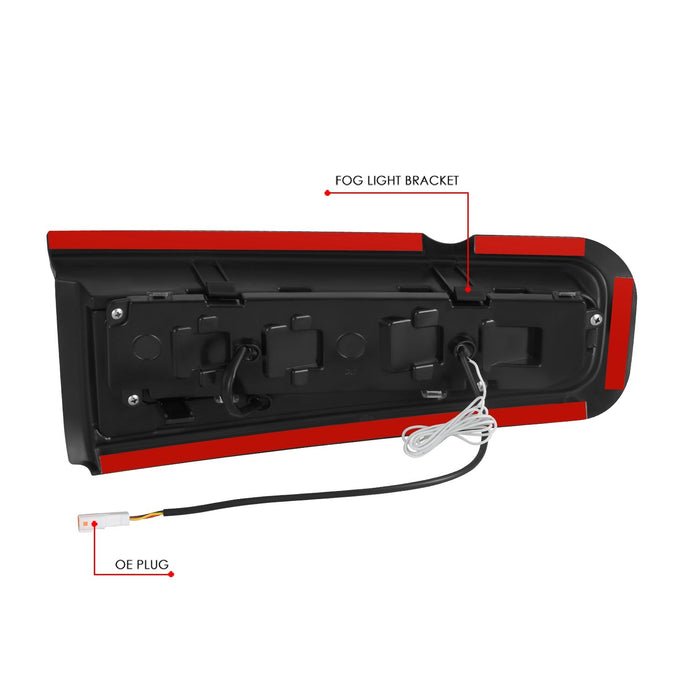 LED DRL Projector Fog lights <br>21-25 Ford Bronco