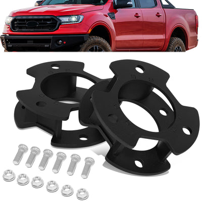 Front Strut Lift Spacers Provides 2.5 in. Lift <BR>19-24 Ford Ranger
