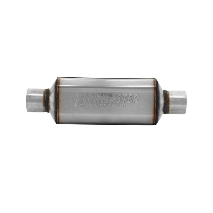 Flowmaster Super HP-2 Muffler 304SS<br>2.50 Center In. 2.50 Center Out