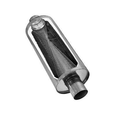 Flowmaster DBX Muffler<br>2.50 Center In / 2.50 Center Out