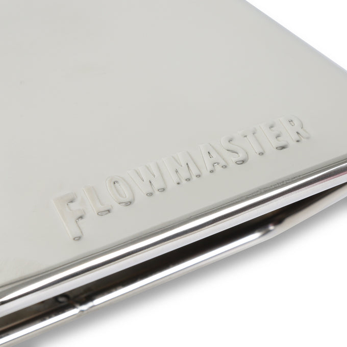 Flowmaster Exhaust Tip<br>3.0 x 5.5 Polished Angle Rolled Edge Fits 2.5 in.Tubing