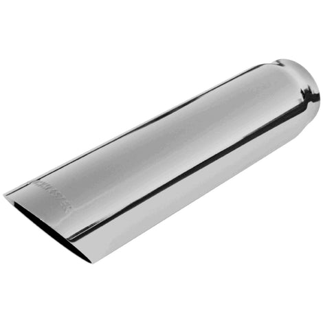 Flowmaster Exhaust Tip<br>3.00 in. Cut Angle Polished SS Fits 2.50 in. Tubing