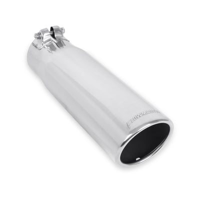 Flowmaster Exhaust Tip<br>3.50 in. Rolled Angle Polished SS Fits 3.00 in. Tubing